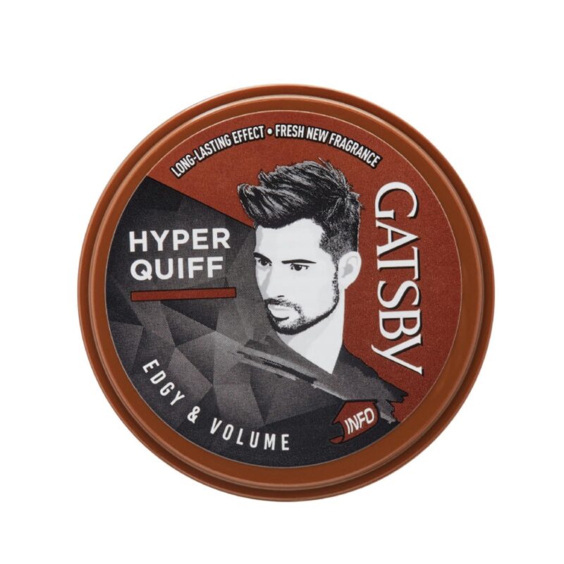 Gatsby Japan Hair Styling Wax - Edgy & Volume, For Hyper Quiff Style, Non Sticky, Volumizing Finish, Anytime Re-Stylable, Easy Wash Off, 75gm - Image 5