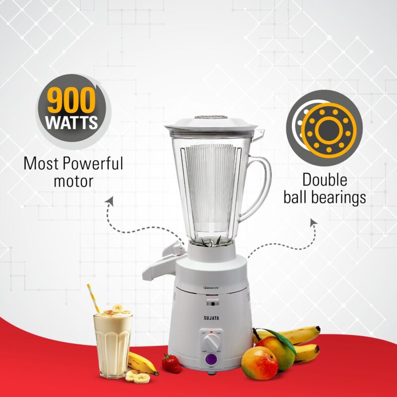 Sujata Megamix 900 Watts Mixer Blender | 22000 Rotations Per Min | 90 Minutes Continuous Running | Versatile Jar 3000 ml - Image 7