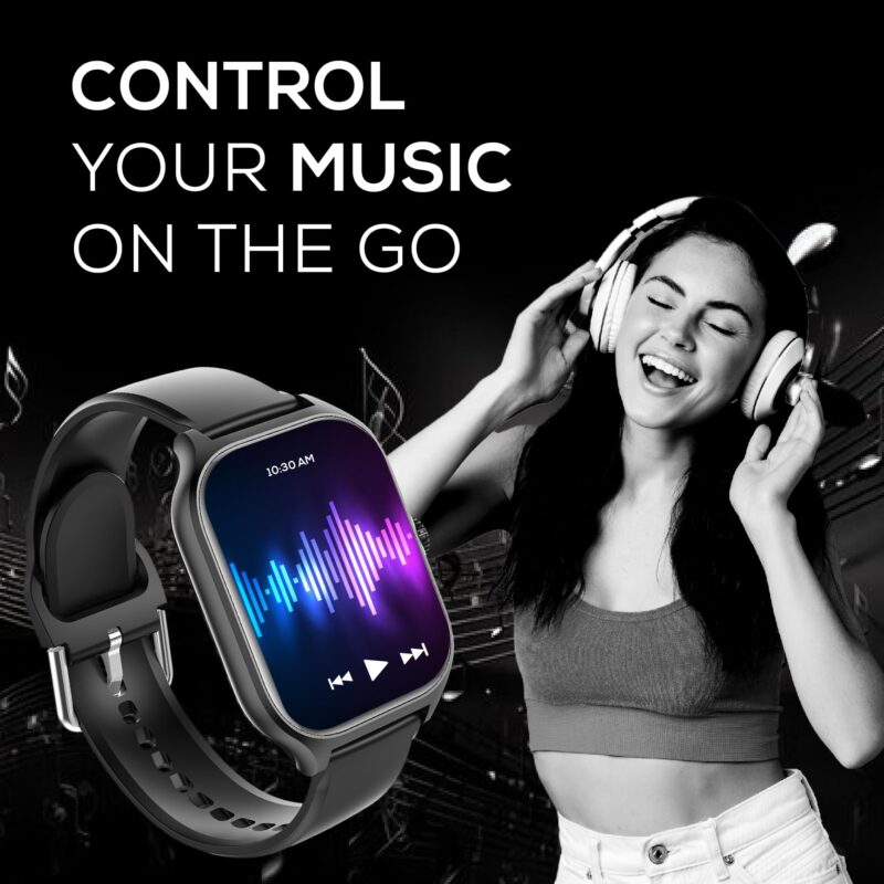 Nervfit Absolute Smart Watch with 2.1" Super Large HD Display, Waterproof, Health & Fitness Tracking, AI Assist, 5 Days Active & 15 Days Standby Battery, BT Calling, Camera & Music Contr - Image 3