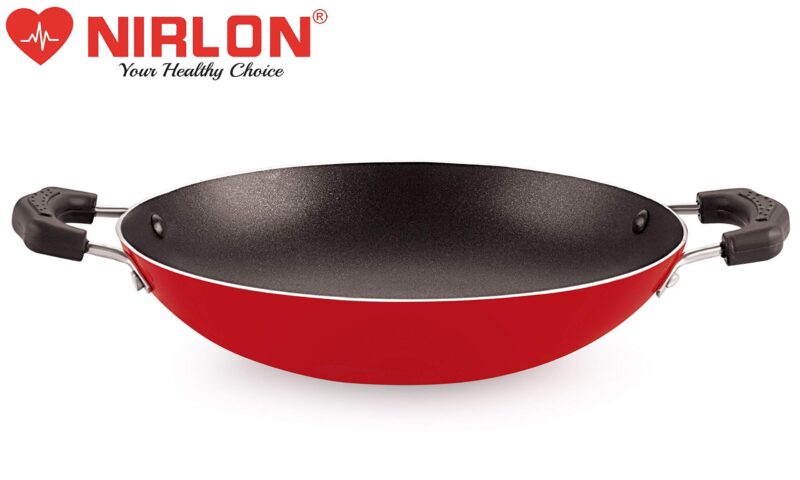 Nirlon Non Stick Aluminium Gas Compatible Appa Chatti/Appam Pan/kallu with Steel Lid 22.5cm - 1 LTR[New_26mm_Classic_AC] - Image 7