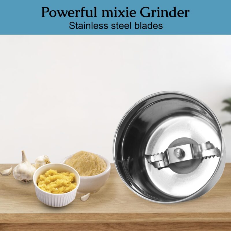 HOME SAVER 550watt HeavyDuty Mixer Grinder With 2 Sharp Stainlees Steel Jar Set For Kitchen Grinding and Mixing | CD Green Mixer Grinder with 2 Multipurpose Jars Set | 1 Year Warranty - Image 4