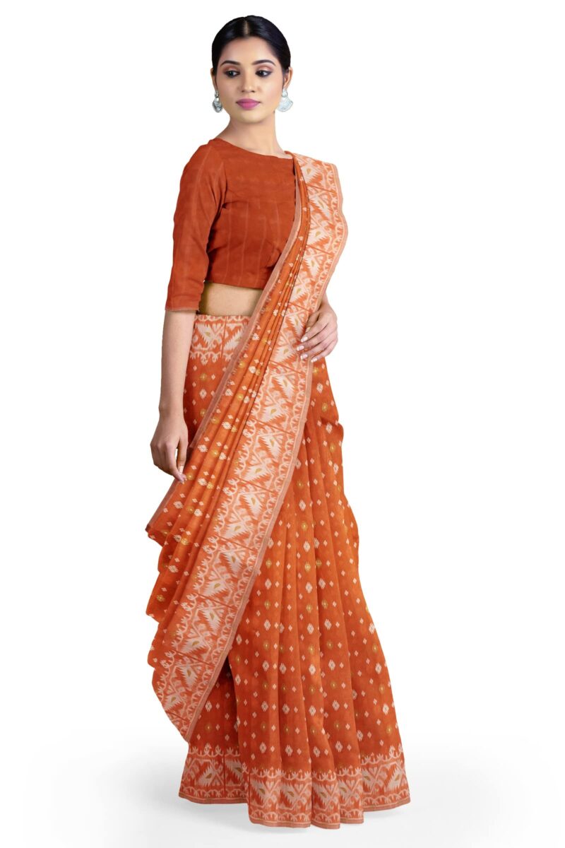 Saree Niketan Women's Traditional Bengal Cotton Silk Jamdani Saree