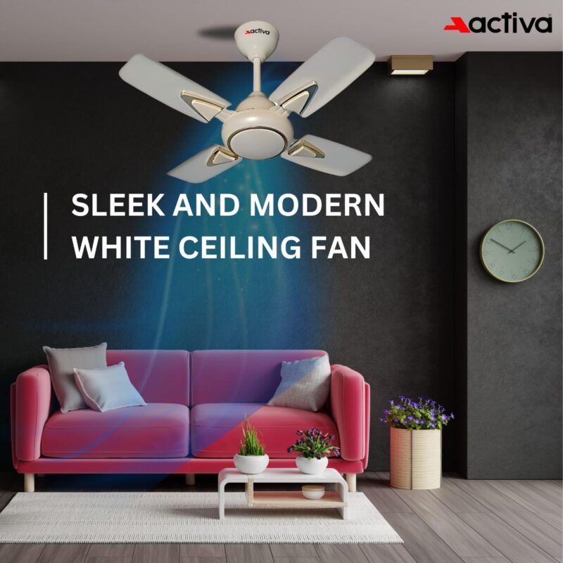 ACTIVA 600MM HIGH Speed 850 RPM Galaxy-1 4 Blades Deco Ceiling Fan (Ivory) 2 Year Warranty - Image 4