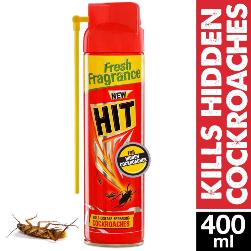 HIT Spray Crawling Insect Killer (400ml, Red) & Lime Flower Insect Spray, 400ml Combo - Image 7