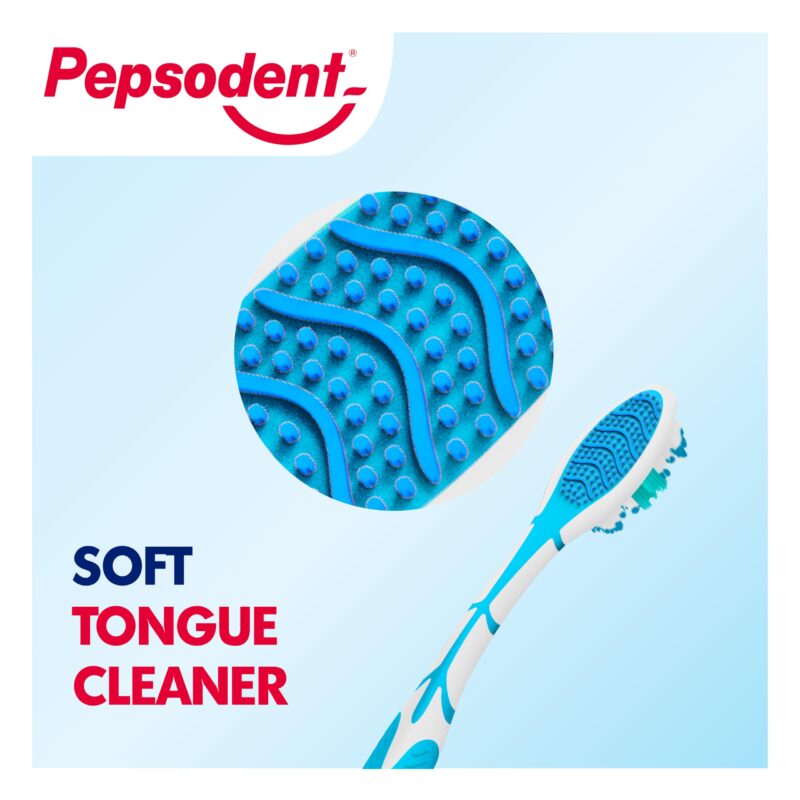 Pepsodent Sensisoft soft bristles manual toothbrush for adults - Pack of 3, Multicolor - for sensitive teeth and gums - Image 6