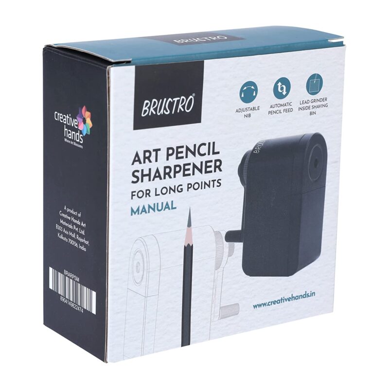 Brustro Manual Art Pencil Sharpener with Long Points - Image 2
