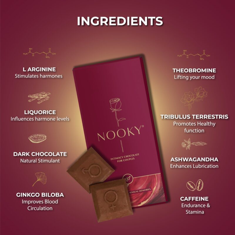 Nooky Dark Chocolate Romance Bundle for Men and Women – A Thoughtfully Curated Set to Enhance Mood and Celebrate Anniversaries, Honeymoons, Valentine’s Day, or Romantic Date Nights 3 in 1 - Image 5