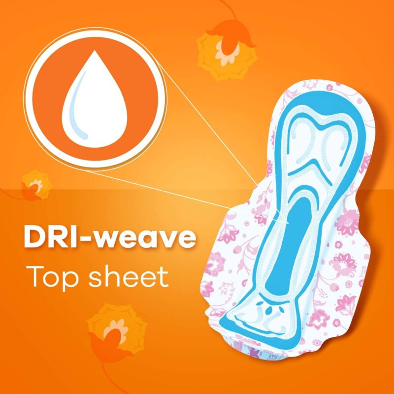 Whisper Choice Ultra Sanitary Pads,80 Xl Pads,Upto 100% Stain Protection All Day,Thin Pads With Magic Gel That Locks Liquid,Super Fast Absorption,Longer Length For Better Coverage,Disposable Wrapper - Image 4