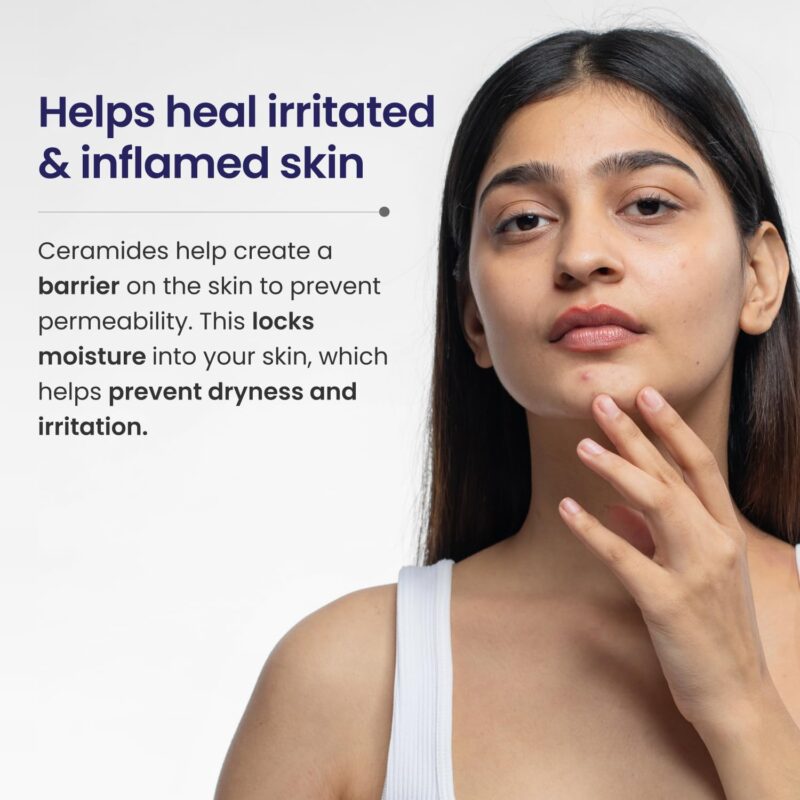 RE' EQUIL Ceramide & Hyaluronic Acid Moisturiser | Moisturizer For Face | Barrier Repair Cream | Long Lasting Hydration | Suitable For Normal To Dry Skin | 100G - Image 7