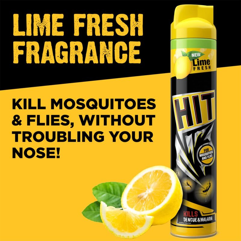 HIT Flying Insect Killer - Mosquito & Fly Killer Spray (700ml) | Lime Fragrance | Instant Kill | Protection from Dengue & Malaria, pack of 5 - Image 5
