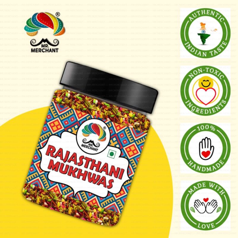 Mr. Merchant Rajasthani Mukhwas, Traditional Mouth Freshener Mukhwas Mix (300 gm (Pack of 1)) - Image 5