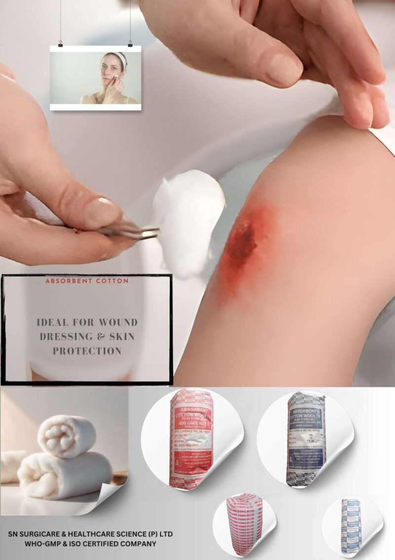 Absorbent Cotton Roll (400 Gram Nett Quality Medical Use (Pack Of 4) - Image 5