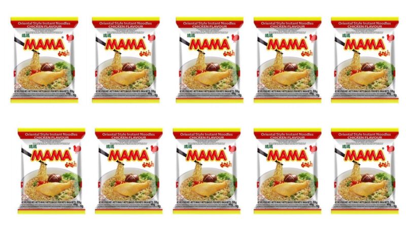 Mama Instant Noodles 55g Chicken Flavor - Pack of 10