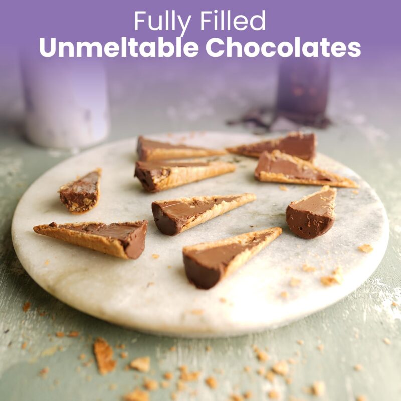 Pure Temptation Chocoblast Chocolate-Filled Waffle Cones [20 Pieces Box] Snacks for Kids & Adults - Non-Meltable Chocolate, Valentine Gift Box - Individually Wrapped Chocolate Cone Bites, 375 Gram - Image 4