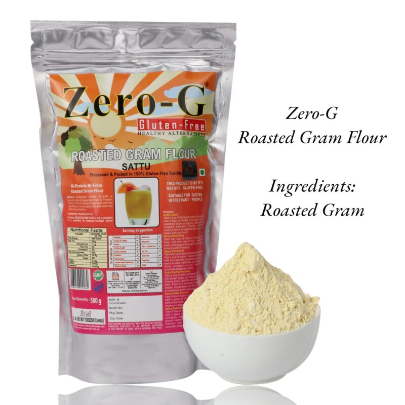 Zero-G Gluten-free Sattu (500g Pack) - High-Protein Hi-fibre Meal | Traditional Indian Wholesome Food/Drink | Gluten-Free Goodness | Promotes Digestive Health | Supports Healthy Gut - Image 9