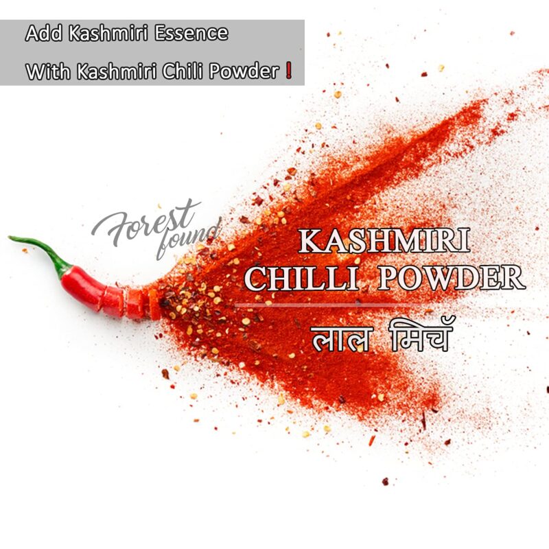 Forest Found Kashmiri Red Chilli Powder | Lal Mirch |Pure And Ready To Use | 100% Authentic,Mild,Deep Red Color (500 Gm) - Image 5