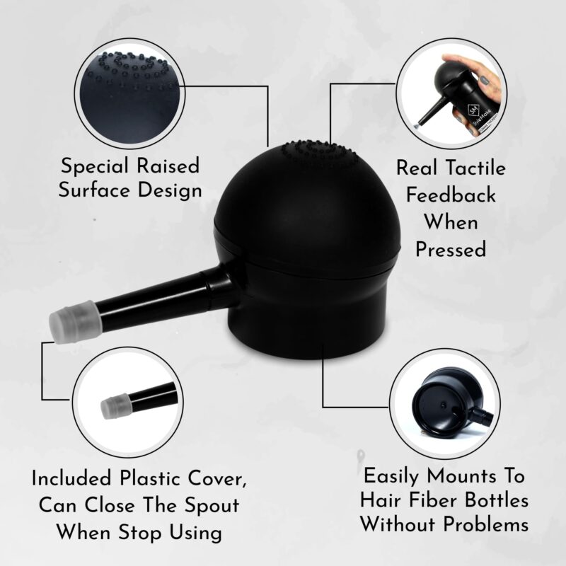 StyleMake Hair Fiber Pump/Applicator For Thin & Fine Hair, Use with StyleMake Thickener, Hair Thickening Fibers (StyleMake Applicator/Pump only) - Image 6