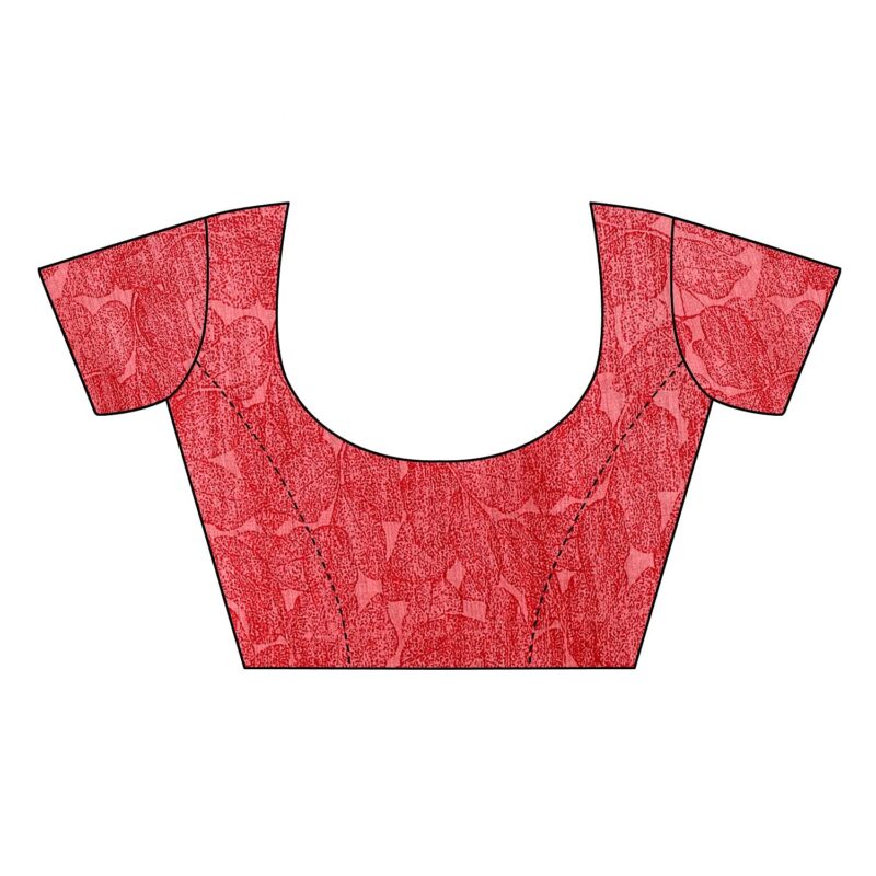 Priyashi Womens Printed Linen Saree with Blouse Piece(VANI Yellow_Free Size) 1 - Image 3