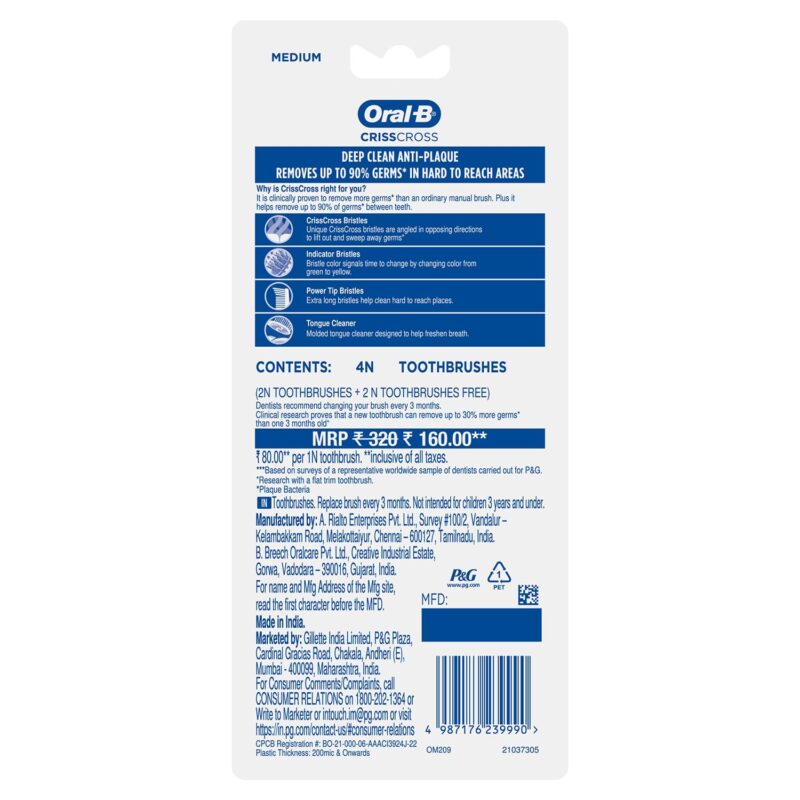Oral B Pro Health Toothbrush Medium - Image 2
