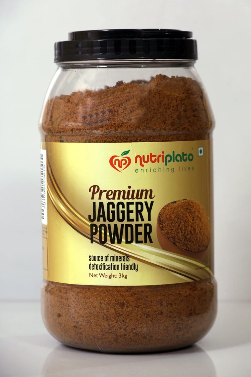 Nutriplato Jaggery | Gur Powder Premium Jar, 3 Kg