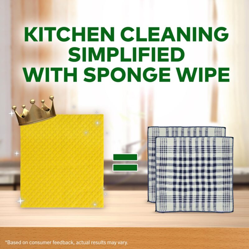 Scotch-Brite Multi-purpose , Easy to use kitchen cleaning Sponge Wipe (3 -Pieces) - Image 5