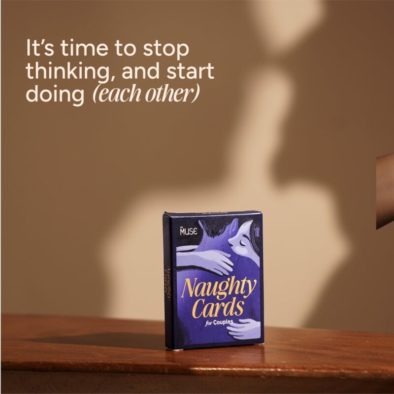 MYMUSE Naughty Card Game for Couples, 50 Cards, 4 Categories, Dare Together, Action-Based, Date Night Cards, Indoor Games, Perfect Gifting Idea for Birthday, Anniversary, Cute Gifts - Image 3