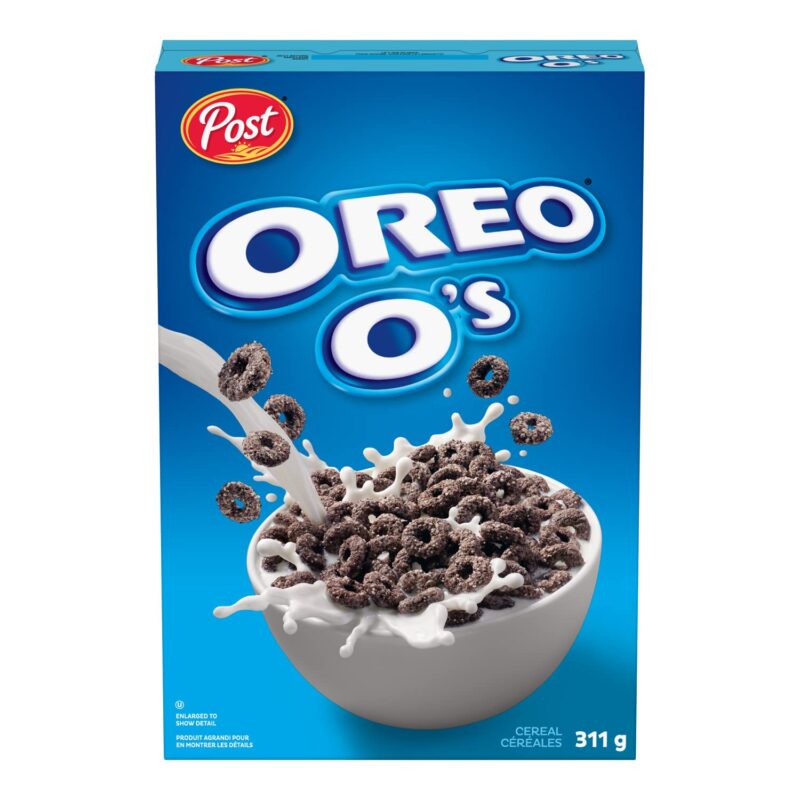 Post Oreo O's Cocoa Flavoured Chocolate Cereal, 10.97 oz / 311 g