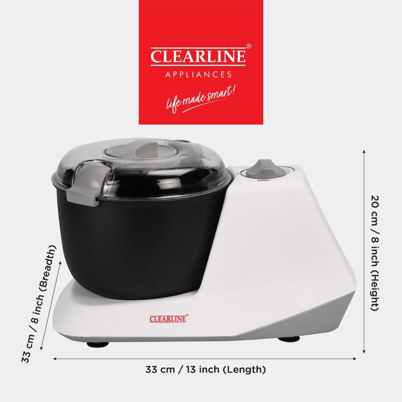 Clearline Automatic Electric Atta Kneader Dough Maker With Non Stick Bowl, Smart Atta Kneader Mixer and Dough Kneader Machine, Dough Mixer Machine 650 with Watts Power, White - Image 4