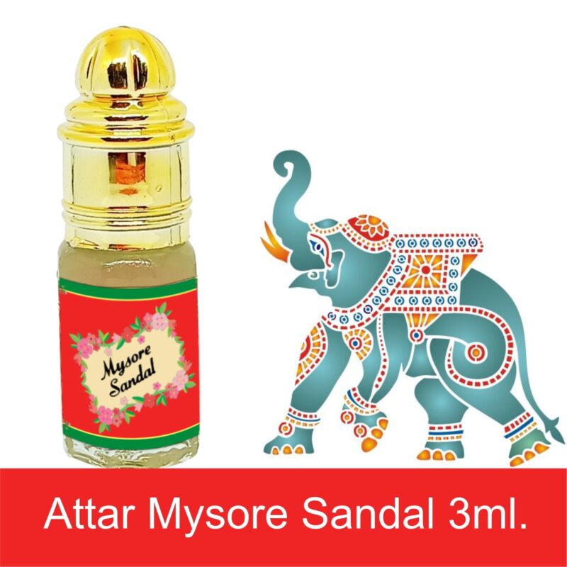 INDRA SUGANDH BHANDAR Attar For Men and Women Mysore Sandal 24 Hours Long Lasting & Alcohol Free Itra/Ittar 3ml Rollon Pack - Image 6
