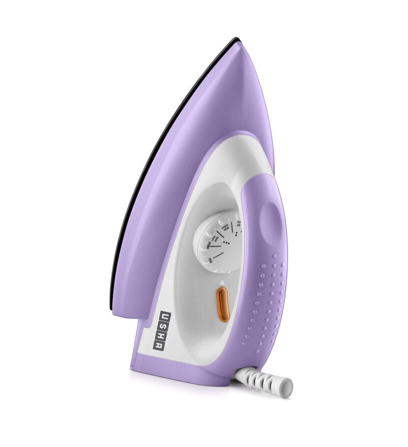 USHA EI Armor 1100 Watts Dry Iron Plastic With Black Weilburger Soleplate (Purple), 1100 Watt
