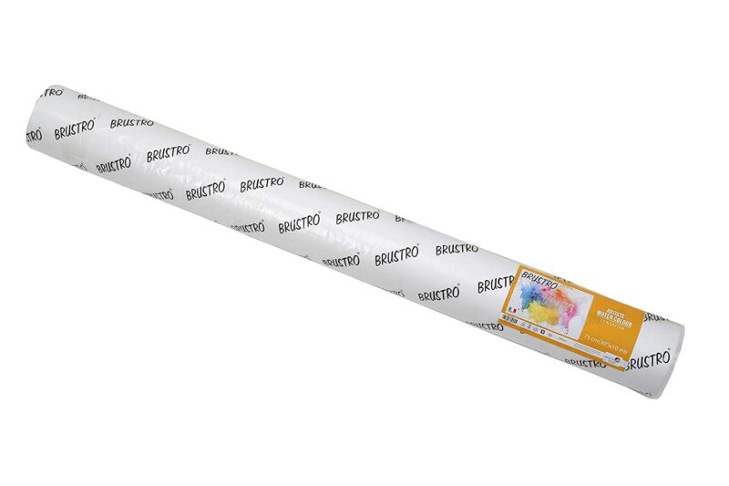 Brustro Artists' Watercolour 25% Cotton Paper Roll 200 Gsm Cold Pressed Size 75 cm(30") x10 mtr - Image 2