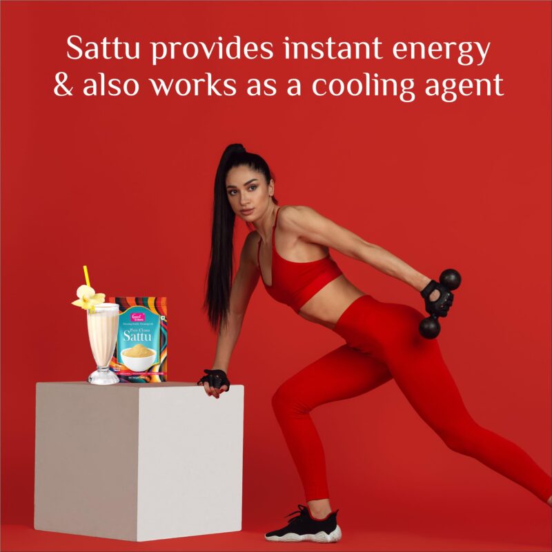 Konnect To Roots Sattu Powder 1kg | Roasted Chana Flour | 100% Natural & Gluten Free Chana Sattu l Roasted Gram Atta with High Fiber | 500gm x2(Pack of 2) - Image 2