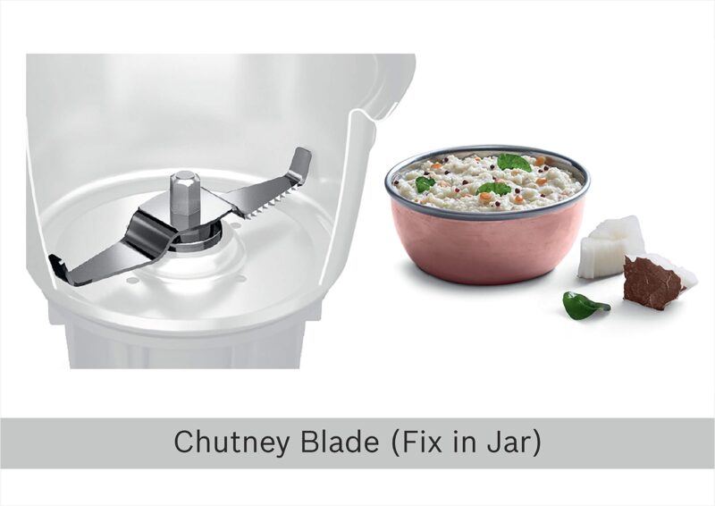 Bosch TrueMixx Black 500 Watt Joy Mixer Grinder, 3 Jars - MGM2133BIN - Image 4