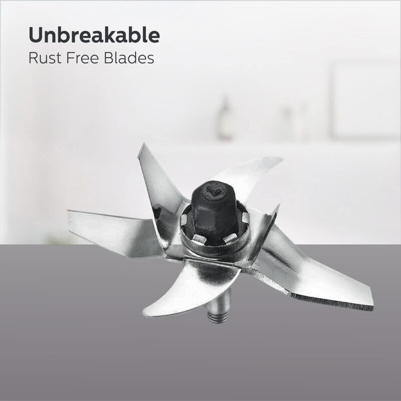 PHILIPS Mixer Grinder + Food Processor, 3-in-1 750 Watt (Mixer Grinder for home + Juicer + Food Processor) 4 Jar, (HL7707/01) - Image 3