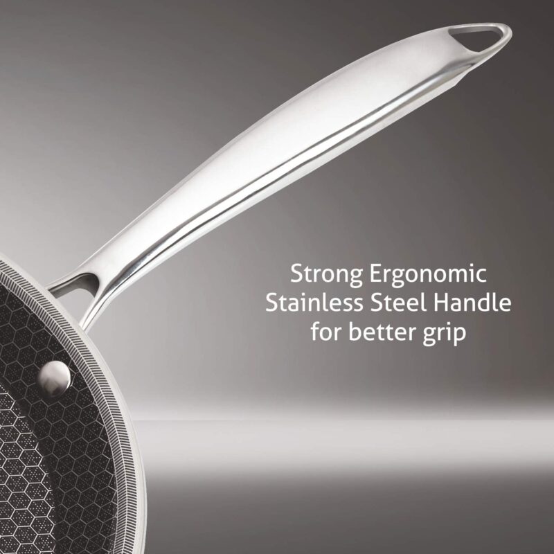 Alda Nero Tri-Ply Stainless Steel Non-Stick Crepe Pan 30 cm - Image 5