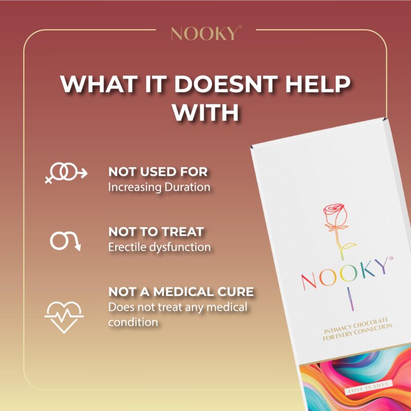 Nooky Premium Aphrodisiac Chocolate for LGBTQ+ | Mood-Enhancing, All-Natural Ingredients | Vegan-Friendly, Decadent Dark Chocolate (pack of 3) - Image 3