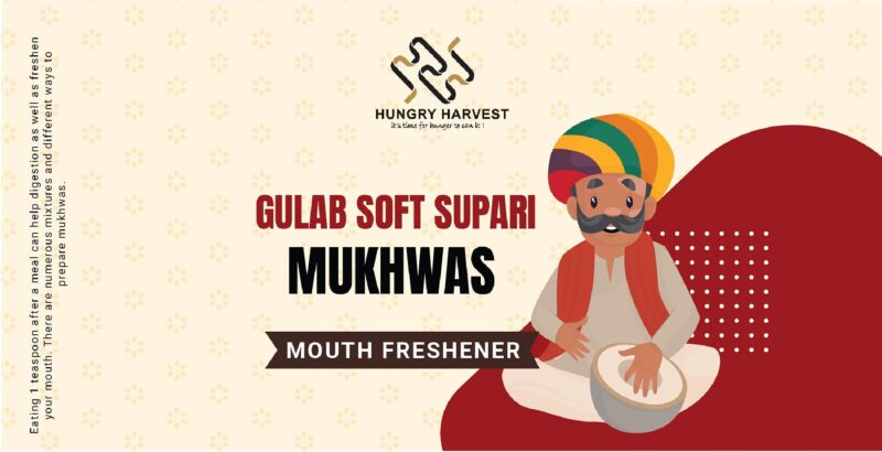 Hungry Harvest Soft Gulab Supari 300g Mouth Freshener Sweet Rose supari [Jar Pack] - Image 4