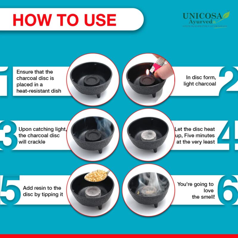 UNICOSA Ayurveda Pure Frankincese Resin 100gm Kunduru | Loban | Monastery Incense | Olibanum | Boswellia Carterii | Frankincense Tears | Pure Frankincense Granules | Premium Incense - Image 6