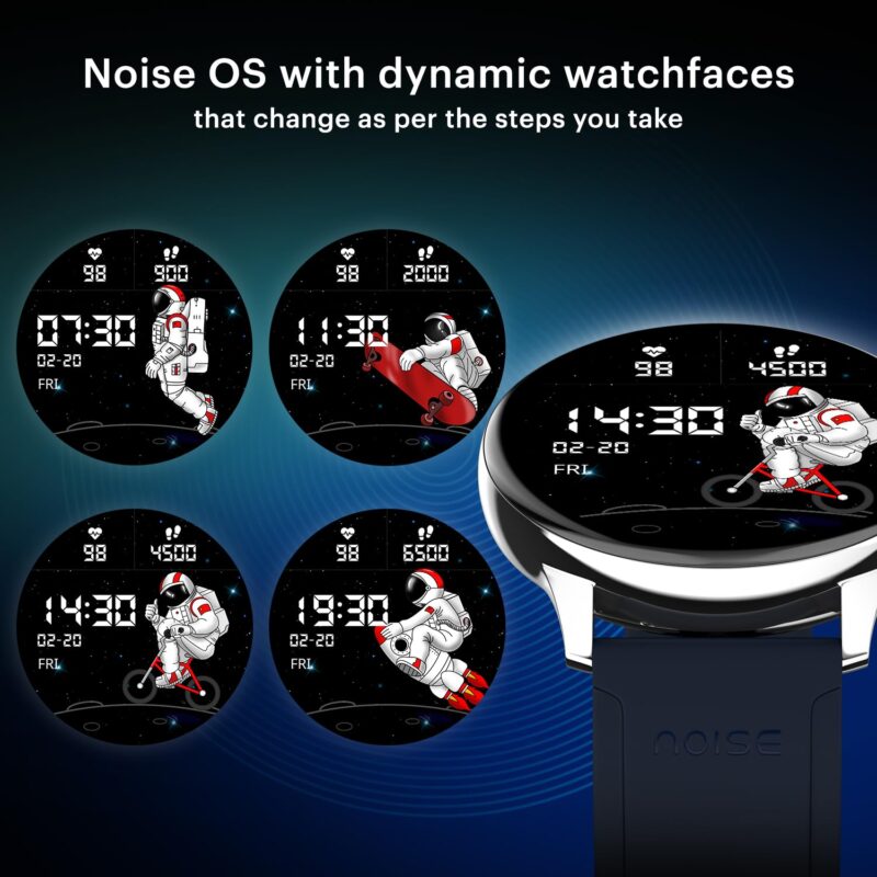 Noise Vortex Plus 1.46 AMOLED Display, AoD, BT Calling, Sleek Metal Finish, 7 Days Battery Life, All New OS with 100+ Watch Faces & Health Suite (Jet Black) - Image 2