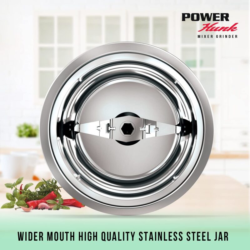 Havells Stainless Steel Power Hunk 3 Jar, White - Image 3