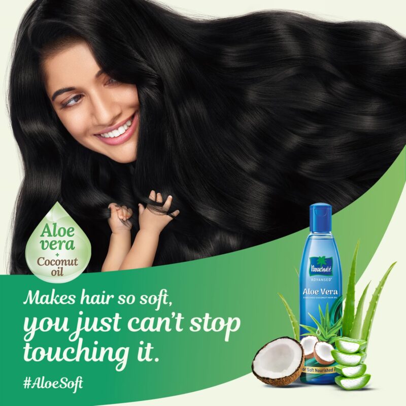 Parachute Advansed Aloe Vera Enriched Coconut Hair Oil, 250ml (Free 75ml) - Image 2
