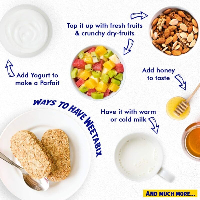 Weetabix Breakfast Cereals Original Made With Whole Grain Breakfast Milk Yogurt Low In Sugar - 225gm - Image 5