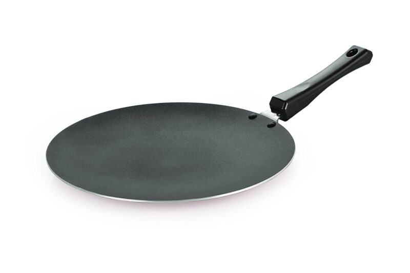 Nirlon Non-Stick Aluminium Tawa, 28.5cm, Black (BT-CT-12-2-6MM) - Image 3
