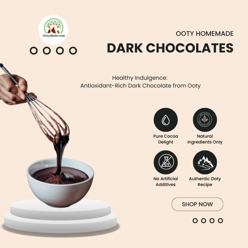 OotyMade.com Dark Chocolate Bar - 250g | 70% Cocoa, Sugar Free, Vegan | Handcrafted in Ooty | Delicious & Healthy | Perfect for Gifting & Personal Enjoyment - Image 2