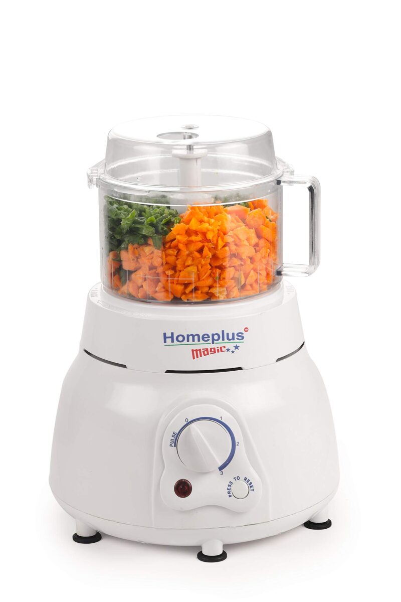 Home Plus Magic 400 Watts Atta Kneader | Food Processor | Cirtus Juicer | Vegetable Chopper | Whisker (White) - Image 5