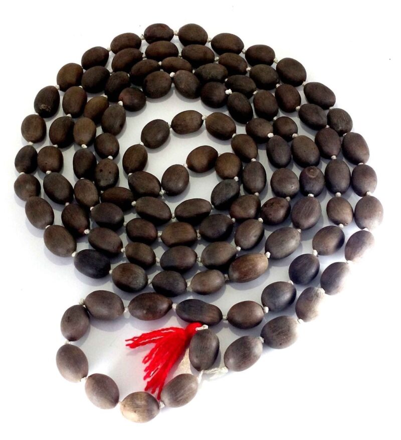Generic Original Kamal Gatta (Lotus Seeds) Prayer Rosary Japamala - Lakshmi Puja (8 mm, 108+1 Beads)