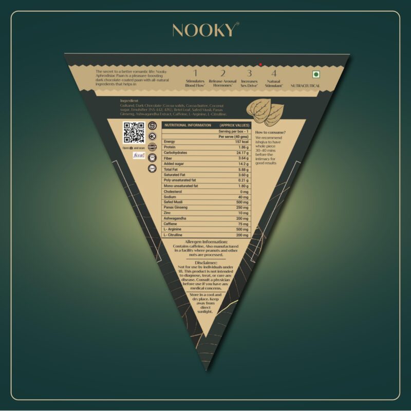 InstaEats Nooky Premium Paan | Uplift Your Mood | Premium Dark Chocolate | All-Natural Ingredients | (2), 25 gram - Image 7