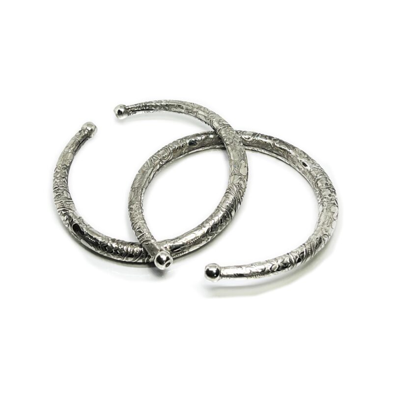 THE STYLE COURTYARD Oxidized Toe Kada/Anklet Kada/Leg Kada Traditional Rajasthani Jewelry, Kada Payal For Women - Image 2