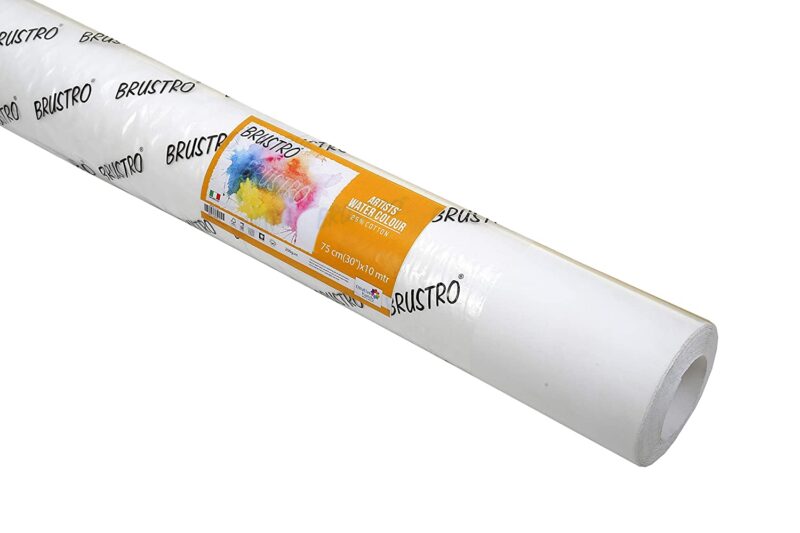 Brustro Artists' Watercolour 25% Cotton Paper Roll 200 Gsm Cold Pressed Size 75 cm(30") x10 mtr - Image 4