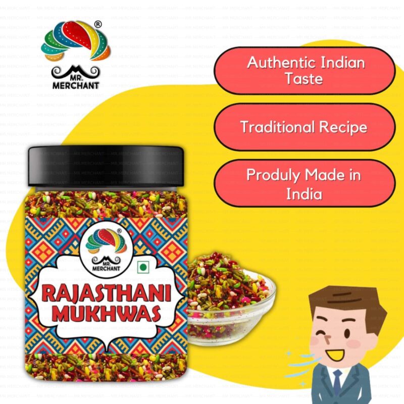 Mr. Merchant Rajasthani Mukhwas, Traditional Mouth Freshener Mukhwas Mix (300 gm (Pack of 1)) - Image 7